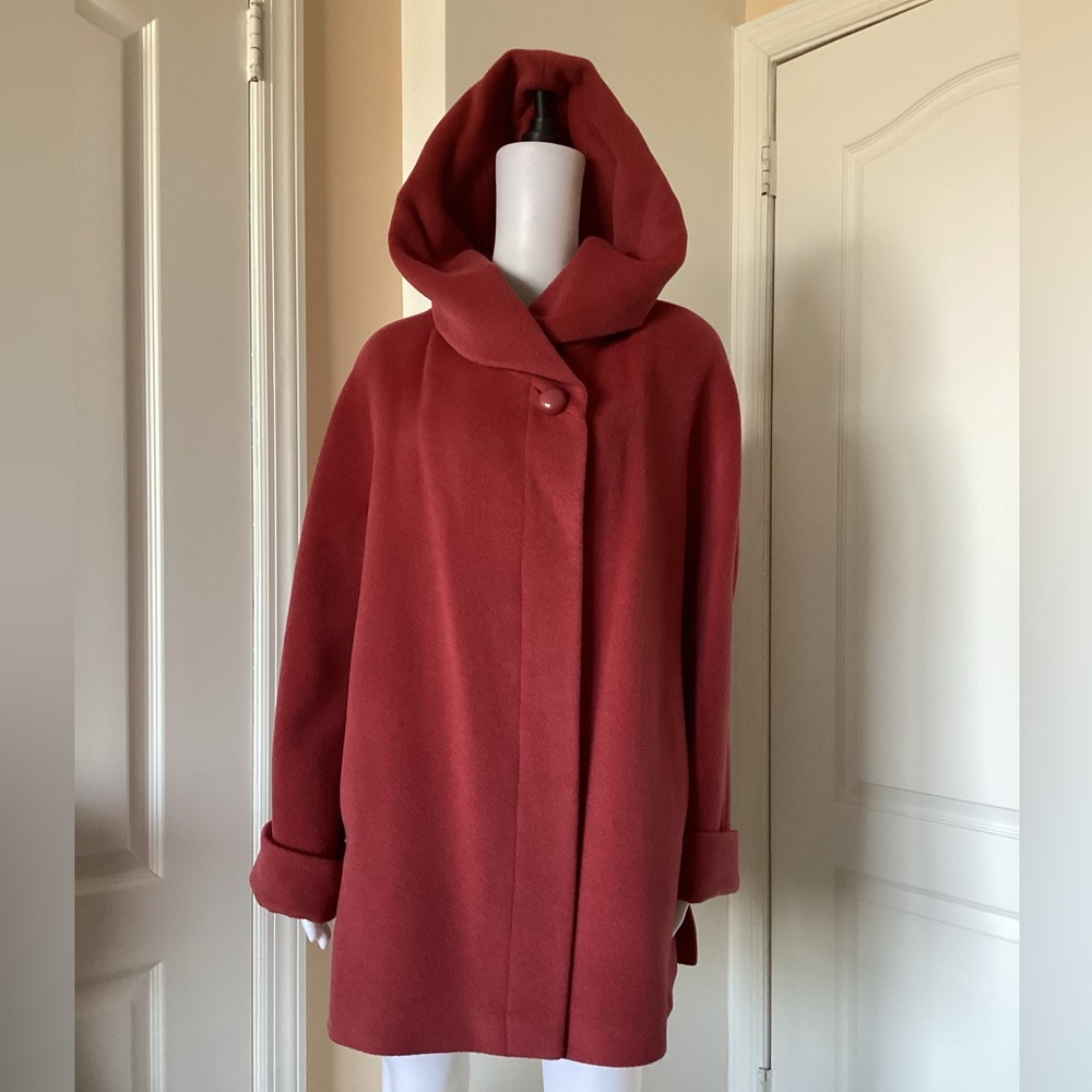 Women's Red Wool Coat